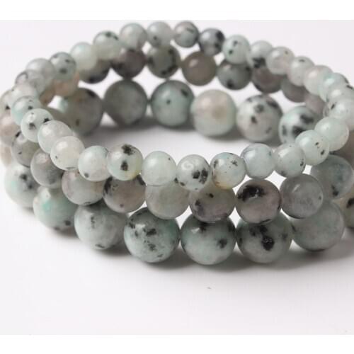 Lingxiang fashion jewelry 6 / 8 / 10mm miscellaneous stone bracelet natural jewelry beads are suitable for mens and womens acc
