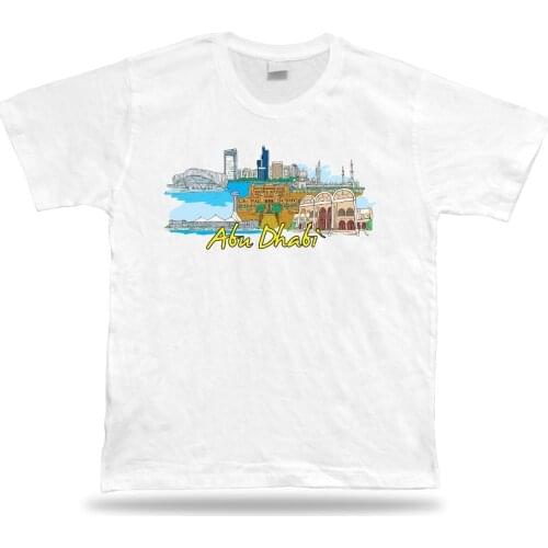 2019 New Fashion Brand Clothing Abu Dhabi UAE marina diner sky scrapers sheikh zayed grand mosque t-shirt tee T-Shirt