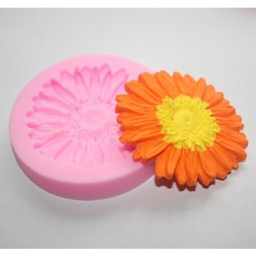 New Big chrysanthemum flower silicone fondant cake molds soap chocolate mould for the kitchen baking clay mould FM 090