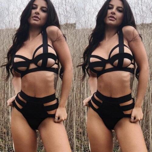 Porno Costumes Sets Women New 2 Pcs bundle Sexy Lingerie Set Halter Sleepwear Lace Underwear Erotic Lingerie Costumes