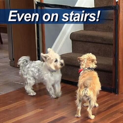 Portable Pet Dog Fences Magic Pet Mesh Magic-Gate Folding Safe Guard Protection dog enclosure Dog Gate The Ingenious dog railing