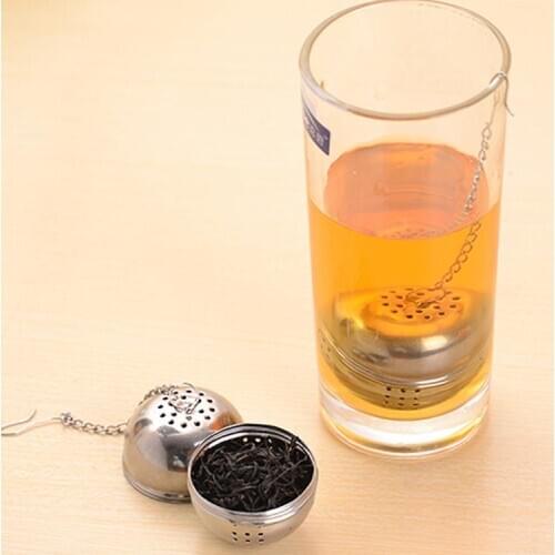 Tea Strainer Stainless Steel Tea Ball Sphere Locking Spice Mesh Infuser Filter Drop Shipping HG-1612
