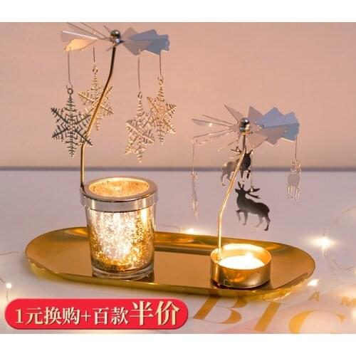 Modern and simple revolving lantern / rotating candle holder / ornaments / decorations