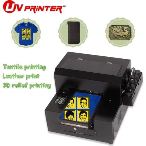 LED ultraviolet cooling quick-drying ink A3 large format UV printer for mobile phone case/clothing/photo/gift box