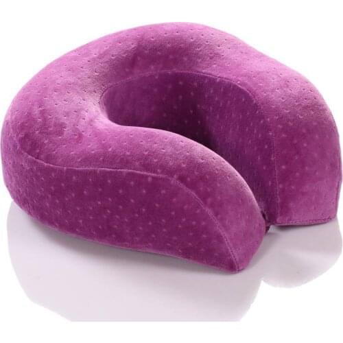 U shape Travel Neck Pillow Buckle Secure Memory Foam Non-slip Gifts for Women Office Travel Airplane Pillow Cushion