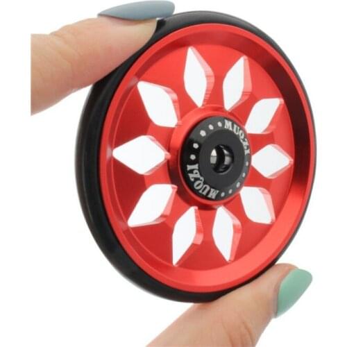 1 Pair Bicycle Push Assist Wheels Aluminum Alloy Super Lightweight Wheels + Titanium Bolts For Brompton New Style 2021