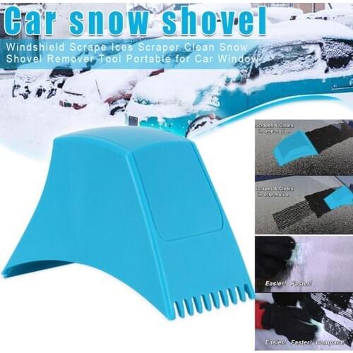 1PC Car Ice Scraper Snow Removal Tool Portable Multifunctional Snow Scraper For Car