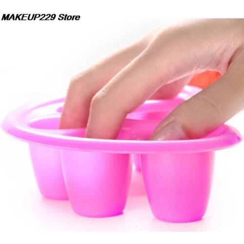 1 Pcs Nail Art Hand SPA Soaker Wash Bowl Powder Polish Remover Manicure Soak Tool Nail Tools Practice Hand Nail Dust Collector