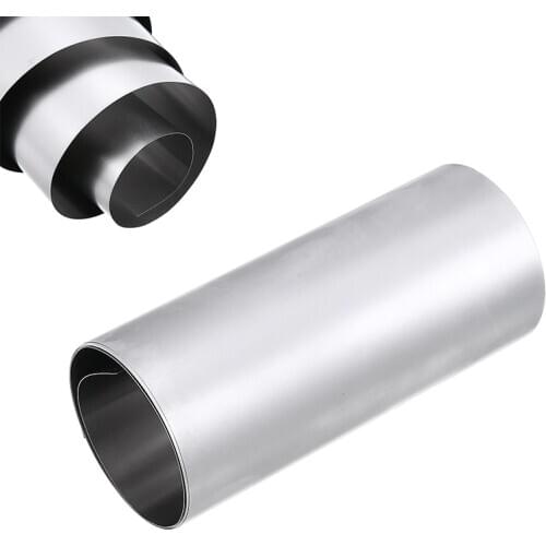 1Pc Stainless Steel Sheet Silver 304 Stainless Steel Fine Plate Sheet Foil 0.1mm*100mm*1000mm For Precision Machinery Mayitr