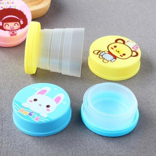 1Pcs Cartoon Outdoor Telescopic Water Bottles Retractable Folding Tumblerful Telescopic Collapsible Folding Bottles For Camping