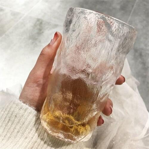 2 Pieces Transparent Glasses Japanese Whiskey Cups Creative Simplicity Drinking Cups For Women Girl Cool Drinkware