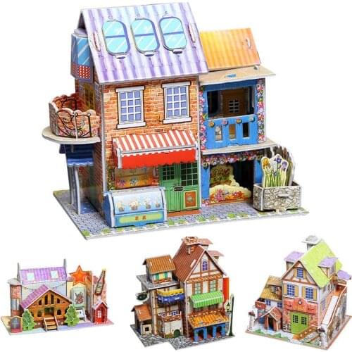 3D Paper Three-Dimensional Puzzle Educational Toy DIY Children Handmade Gift