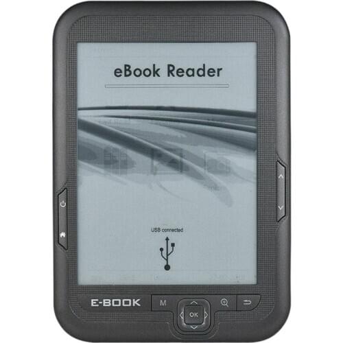 6 Inch 16GB Ebook Reader E-Ink Capacitive E Book Light Eink Sn E-Book E-Ink E-Reader MP3 with Case, WMA PDF HTML