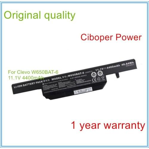 Original11.1V 4400mAh 48.84Wh W650BAT-6 battery for K610C K650D K570N K710C K590C K750D series free shipping US $45.86 / piece