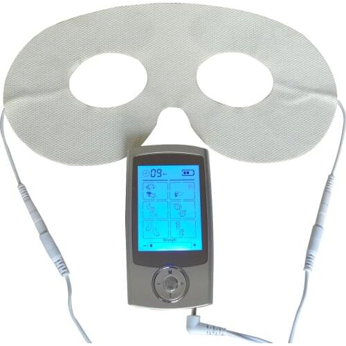 Tens Acupuncture Digital Therapy Massager Machine 16Mode Electronic Pulse Body Muscle Stress Pain Relief Unit With Eye Mask