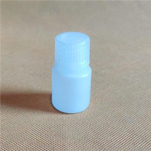 10Pcs 15ml White PP Plastic Chemical Reagent Bottle,Chemistry Polypropylene Sample Bottle