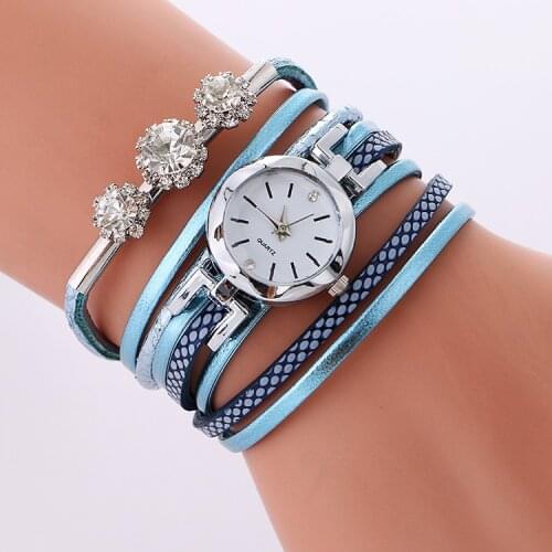 Watches Women Popular Quartz Watch Luxury Bracelet Gemstone Wristwatch