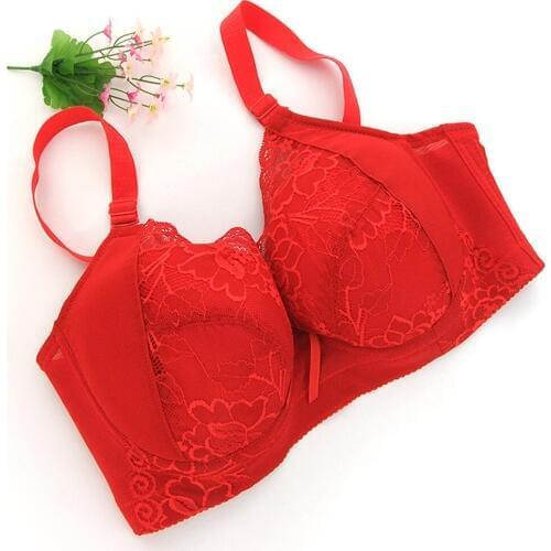 Ladies Secret Bra BH lace floral bralette thin padded push up everyday sexy lingerie elegance Embroidery C D E 80 85 90 95 100