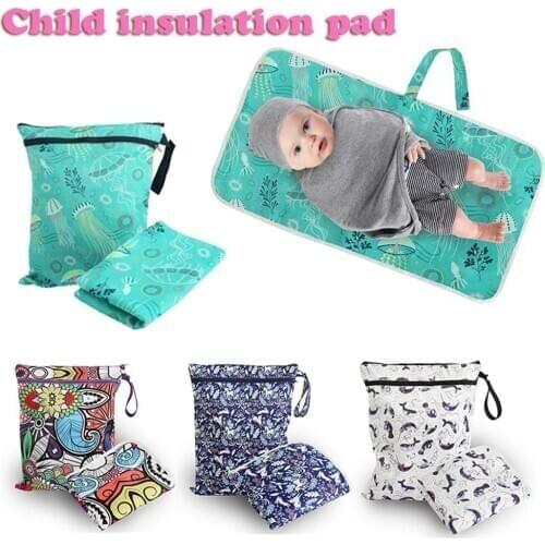 Diaphragm Changing Pad Waterproof Baby Diaper Bag Insulation Portable Outdoor Travel Storage Bag Baby Changing Mat