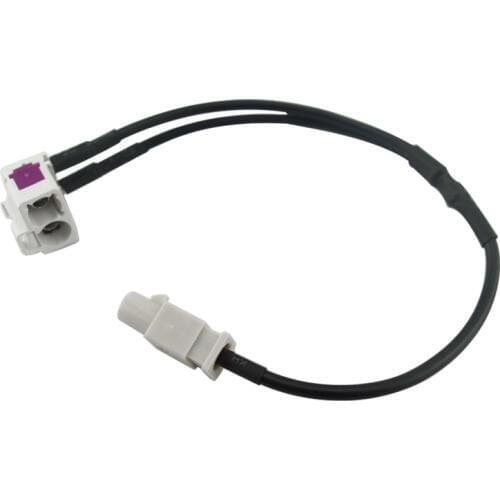 Head Unit FAKRA 2 In 1 Diversity Resume Convertor Splitter Y Cable Wire Harness Antenna Radio Adapter for RNS510 RCD510+ GRA005