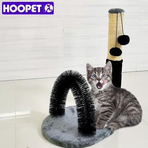HOOPET Sisal Column Pet Toy Durable Catch Climbing Column For Cat Massage Skin Cat Scratcher Shaggy Scrapers Toy For Cat