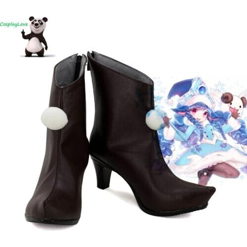 CosplayLove Game LOL Cosplay The Fae Sorceress Lulu Cosplay Shoes Boots For Halloween Christmas