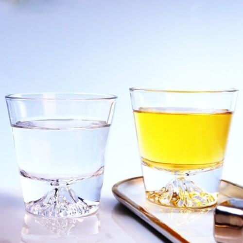 200-300ml Creative Fuji Mountain Wine Glass Whiskey Vodka Sake Shochu Iceberg Cup Snow Mountain Fashion Drinkware