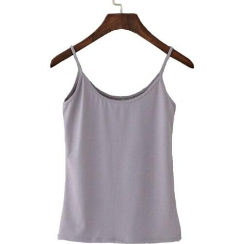 Summer Sexy Camisoles Women Crop Top Sleeveless Shirt Sexy Slim Lady Bralette Padded Tops Strap Skinny Vest Camisole