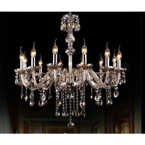 6 8 12 ARM cognac Chandelier Light Modern crystal chandelier Light Chandelier Crystal light lighting Living room bedroom lamp