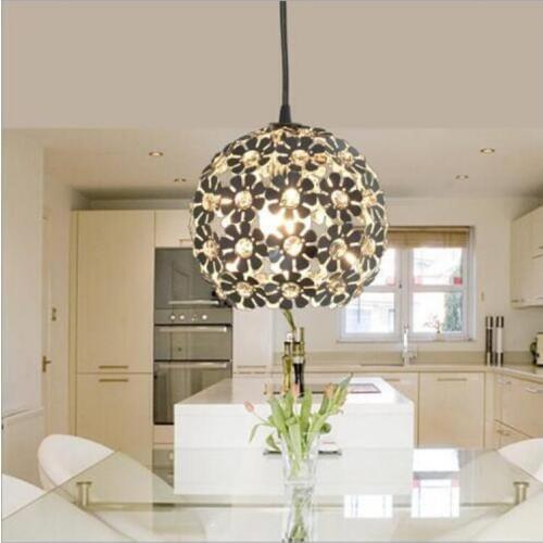 Fashion four color crystal Pendant Lights led lamps Aluminum Pendant lamps Free LED bulbs E27 led lustre light Pendant lamp Z15