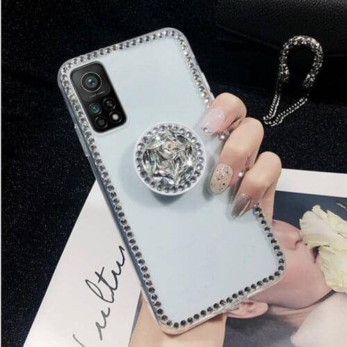 Finger Ring Diamond Soft Case For Xiaomi 10T 9 10 11 Pro Lite Ultra A3 Poco X3 F3 Note 10 Redmi 8 9 10 10S 9 9T 9A 9C 8 8A Case