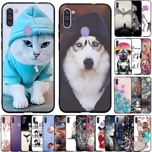 Soft Silicon Case For Samsung Galaxy M11 Case Soft TPU Funda Protective Phone Case For Samsung Galaxy A11 Case Back Cover Shell