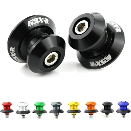 Fit For Suzuki GSX-R 600 2001-2019 GSX-R 750 2000-2019 GSX-R 1000 2001-2019 Swingarm Sliders Spools Stand Bobbins CNC Alloy