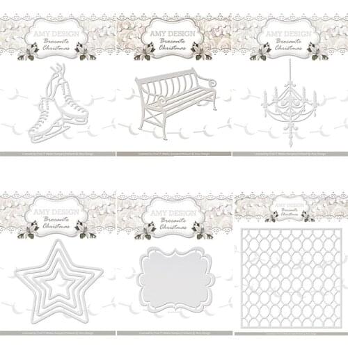 Mmao Crafts Metal Steel Cutting Dies New Chair skates square frame Scrapbooking Paper/photo Cards Embossing Dies