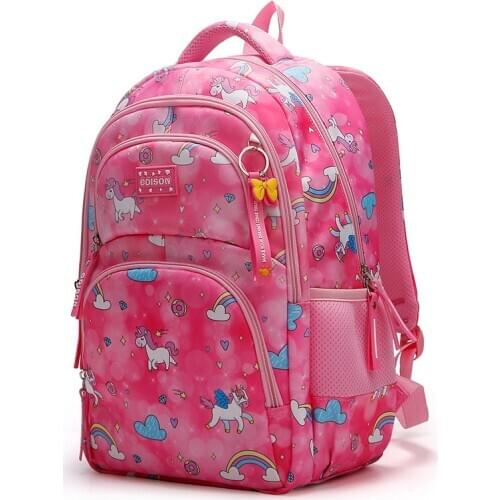 Pink School backpack for Children anime Backpack Kids cartoon School Bags for teenage girls Schoolbag mochila escolar infantil