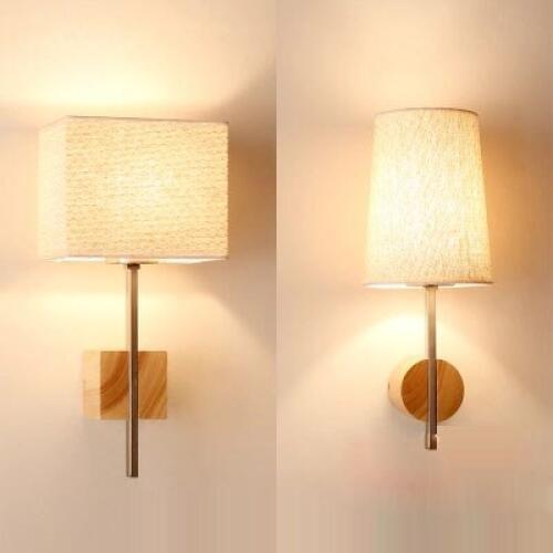Oak Modern E27 wooden Wall Lamp Lights For Bedroom Home Lighting,Night Wall Sconce solid wooden wall light Luminaria Lamparas