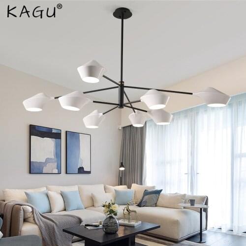 Modern Nordic Chandeliers Simple Lighting Fixture For Living Dining Room Restaurant Hall Study Lamp