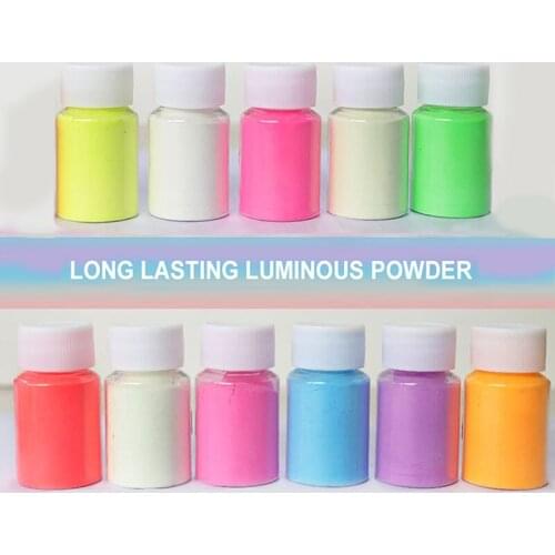 Luminous Powder Pigment Epoxy Resin Pigment Glow in The Dark for Resin Paint Slime MUMR999