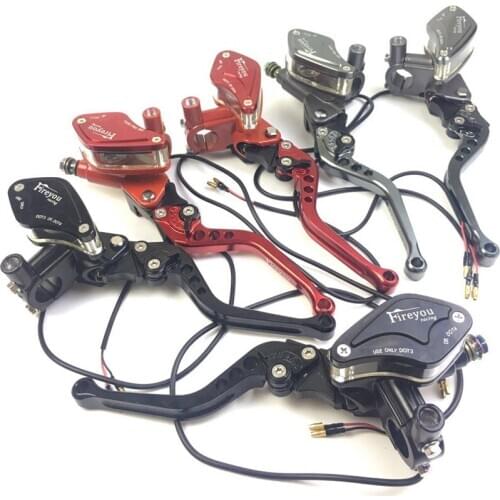 Universal 22mm Motorcycle Clutch Master Cylinder Pump Brake Reservoir Levers Hydraulic Clutch Lever For Yamaha Kawasaki Honda