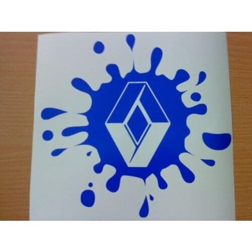 For fun paint splat renault clio megane sport vinyl car bonnet sticker graphic