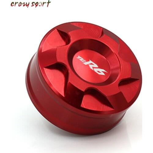 Rear Brake Fluid Reservoir Cover Cap For YAMAHA YZF-R6 YZFR6 YZF R6 2006-2014 Motorcycle Accessories With Logo
