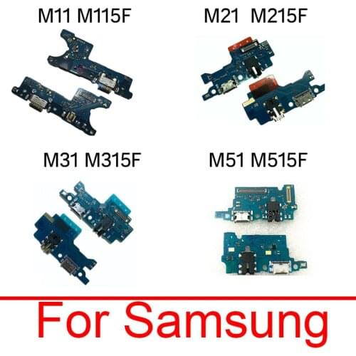 USB Charger Jack Dock Board For Samsung M11 M115F M21 M215F M31 M315F M51 M515F Charging Port USB Plug Connector Board Parts