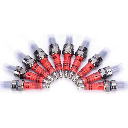 1pcs Spark plug 3-Electrode Horizontal Engine Series 50cc,70cc,90cc,110cc,125cc dirtbikes ATVs