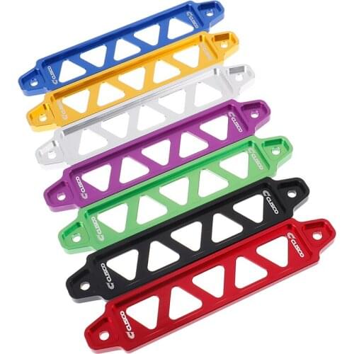 1pc Universal Aluminum Alloy Battery Fasten Bracket Holder 5-Hole Car Battery Tie Down Brace