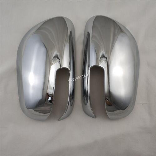 2pcs ABS Chrome Door Side Rearview Mirror Cover Trim For TOYOTA Fielder 2009 COROLLA 2011 Accessories Car Styling