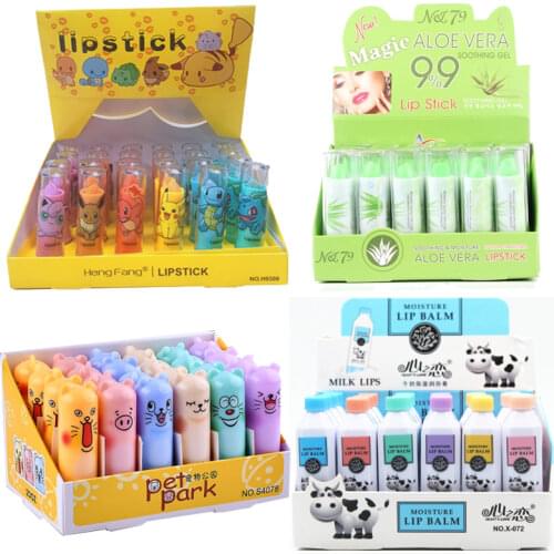 1 Pcs Cute Lipstick Wax Lip Balm Moisturize Lipstick Makeup Fullips Colour Magic Lip Balm Skin Care
