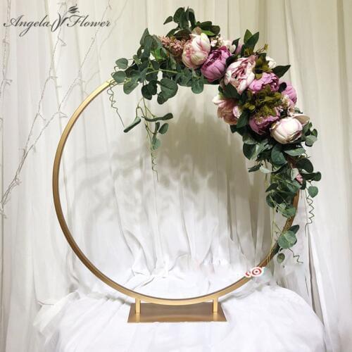 40/50/60cm Wedding arch table centerpiece artificial flower stand road lead window display frame shelf party table flower decor