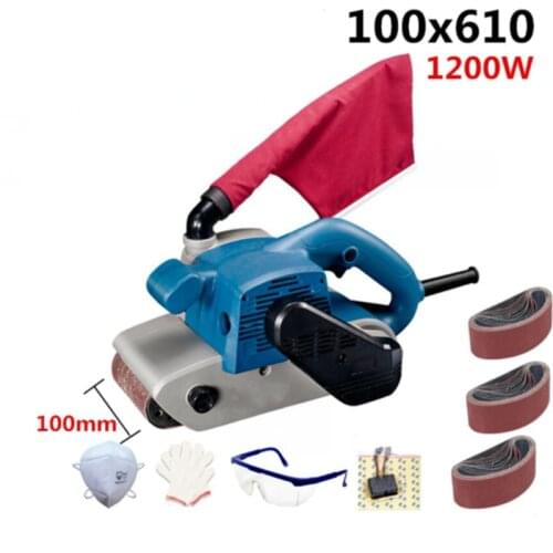 Abrasive belt machine 100x610mm Belt sander sander tank machine wood polishing