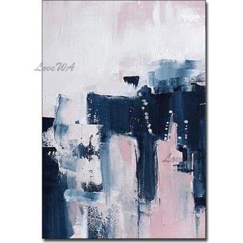 Abstract Textured Art Unframed 100% Hand-painted Oil Painting Wall Art Calligraphy Picture Paintings Canvas For Bedroom Decor