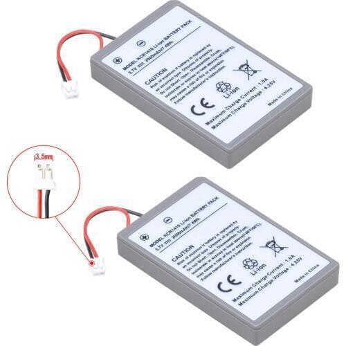 2000mAh 2pcs Batteries for Sony PS4 Pro Slim Bluetooth DualShock Controller Second Generation CUH-ZCT2 CUH-ZCT2U KCR1410